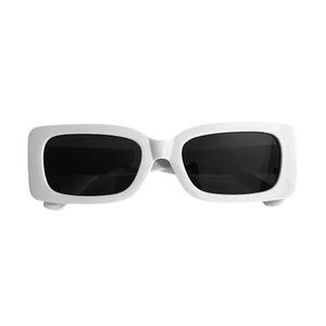 White Square Frame Sunglasses